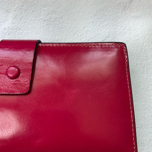 ItsLife Women’s RFID Wallet - Waxed Vegan Leather - Raspberry - Picture 5 of 7
